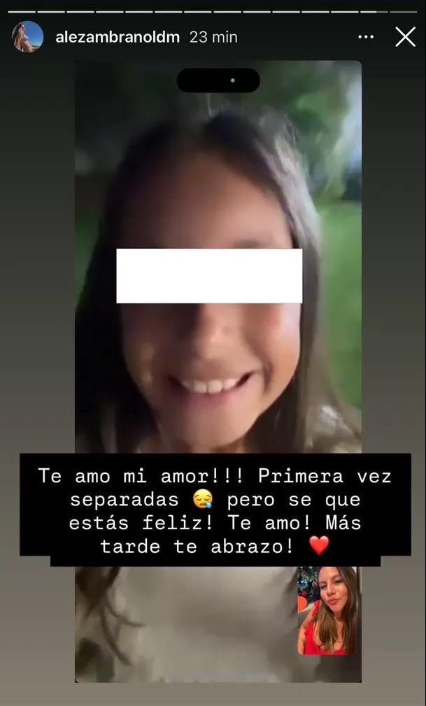  La publicación incluyó una videollamada donde Caetana Palao aparece sonriente, lo que generó reacciones positivas en redes sociales. Foto: Instagram 