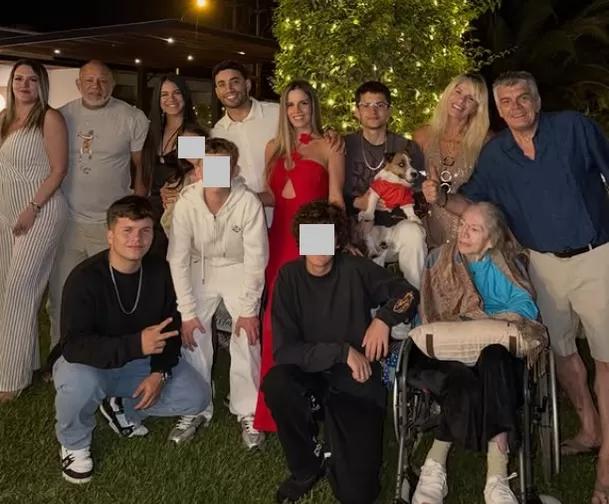 La familia Palao-Baigorria se reunió para pasar las fiestas navideñas. Foto: Instagram