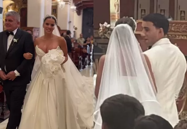 Alejandra Baigorria y Said Palao se casaron hoy 26 de abril. Foto: Instagram