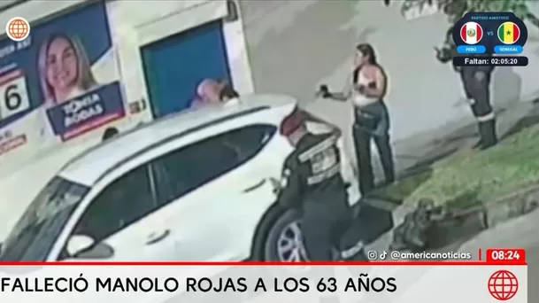 Cámaras de seguridad captaron todo lo ocurrido con Manolo Rojas / América Noticias