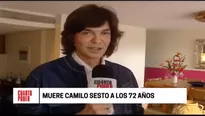 Camilo Sesto: el cantante español falleció a los 72 años. Foto: captura/Video: Cuarto Poder