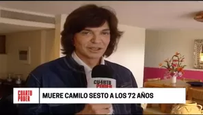 Camilo Sesto: el cantante español falleció a los 72 años. Foto: captura/Video: Cuarto Poder