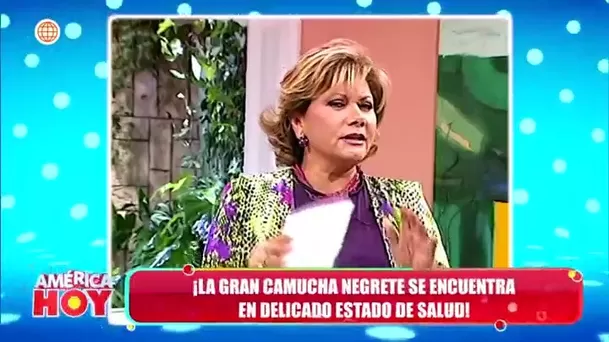 Paula Mejía, la nieta de Camucha Negrete, expresó su fe en que la querida actriz se recuperará. Foto: América TV