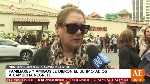 Hija de Camucha Negrete agradece las demostraciones de afecto tras el fallecimiento de su madre / Captura