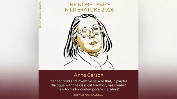 La escritora y traductora canadiense Anne Carson fue galardonada con el Premio Nobel de Literatura 2026 La escritora y traductora canadiense Anne Carson fue galardonada con el Premio Nobel de Literatura 2026
