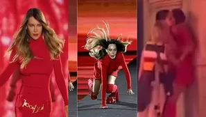 Video de Belinda llorando tras caída en pasarela se hace viral / Instagram / AFP