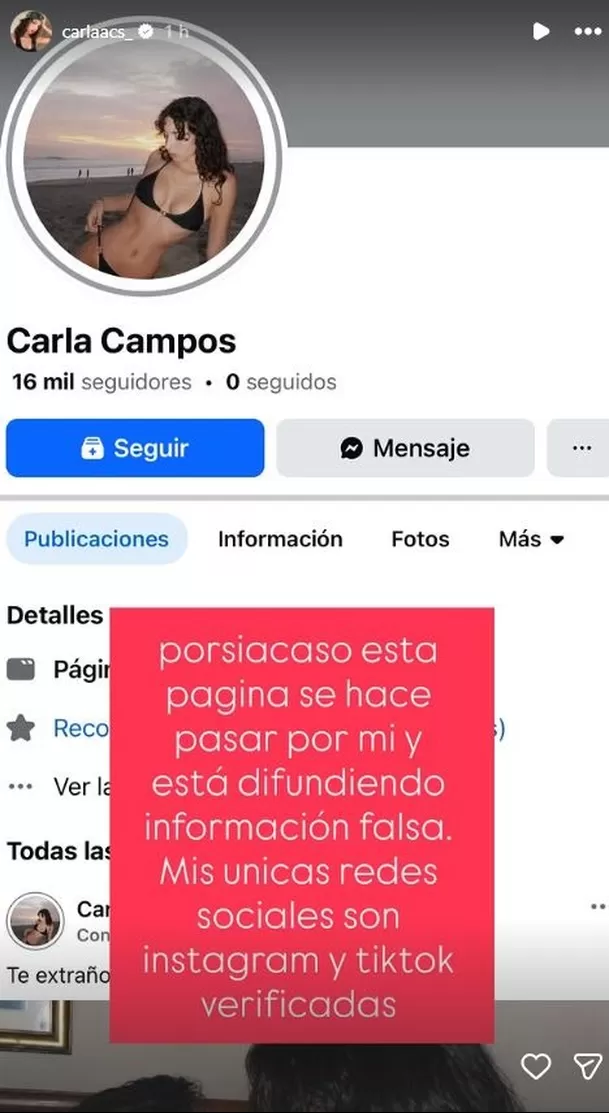 Carla Campos Salazar hace fuerte denuncia / IG: @carlaacs_ Carla Campos Salazar hace fuerte denuncia / IG: @carlaacs_
