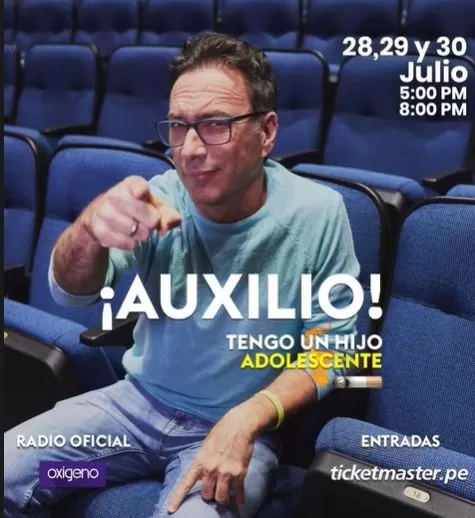 Carlos Galdós presenta '¡Auxilio! Tengo un hijo adolescente' / Instagram