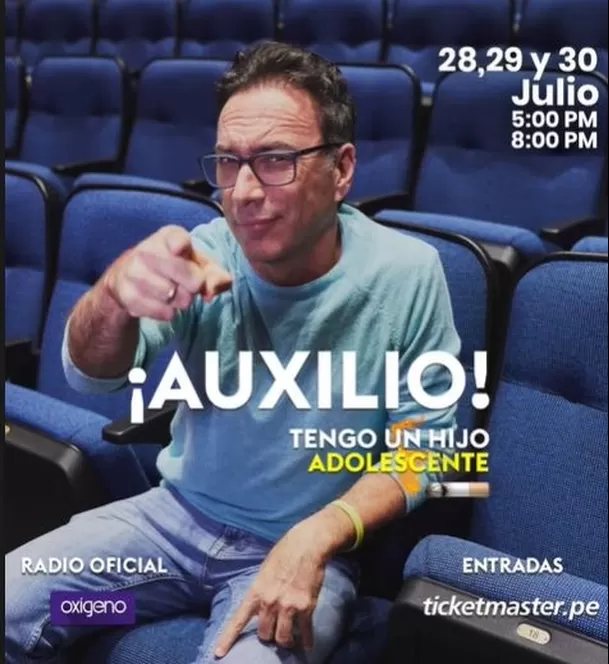 Carlos Galdós presenta '¡Auxilio! Tengo un hijo adolescente' / Instagram