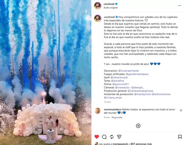 Carol Reali y André Bankoff tendrán un niño / IG: @carolreali Carol Reali y André Bankoff tendrán un niño / IG: @carolreali