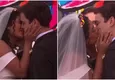 ¡Casados! July y Cristóbal se dieron el "sí" con apasionado beso