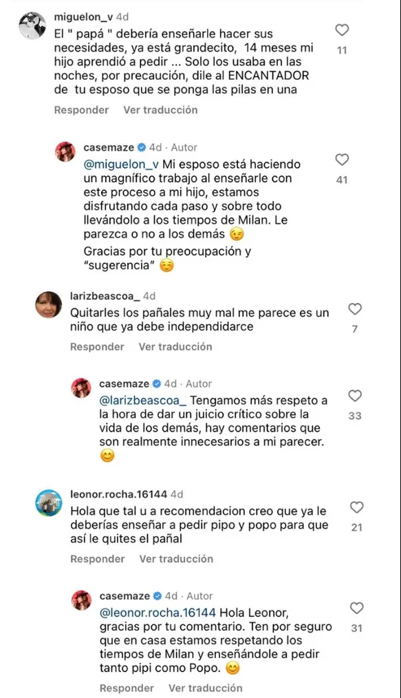 Cassandra respondió cuestionamientos | Captura: Instagram