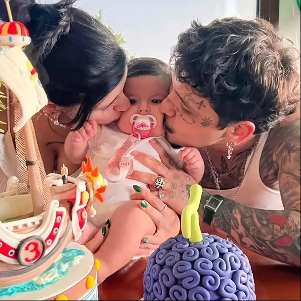 Cazzu tiene una hija con Christian Nodal, llamada Inti de nueves meses. Fuente: instagram