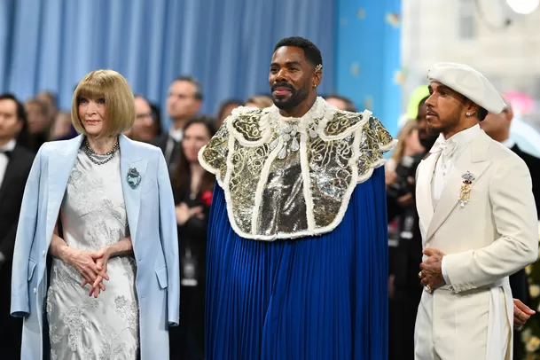 Colman Domingo homenajeó a André Leon Talley en la MET Gala 2025. Foto AFP