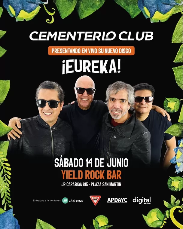 Cementerio Club se presentá en Yield Rock Bar el 14 de junio / Facebook