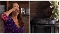 Charo enfureció por su cocina quemada por Pepe y Tito. Fuente: AméricaTV