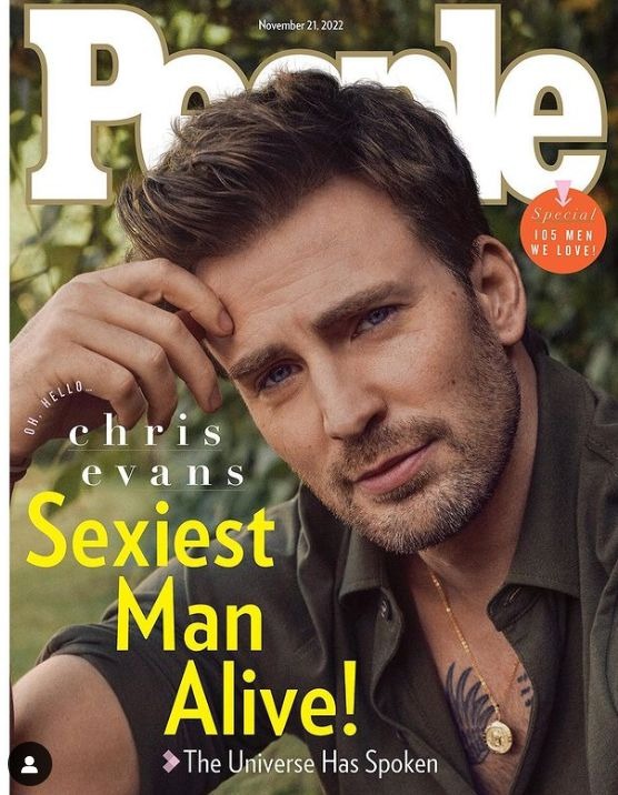 Chris Evans fue elegido como el hombre más sexy del mundo