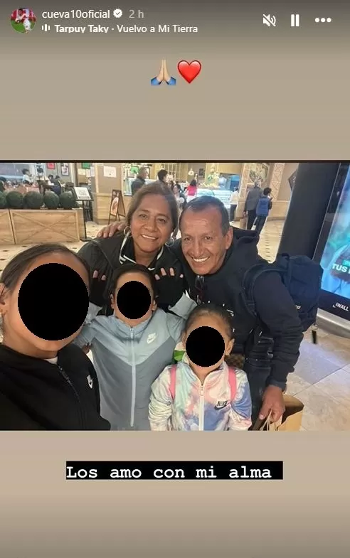 Christian Cueva reapareció en redes sociales con una tierna foto familiar/Foto: Instagram