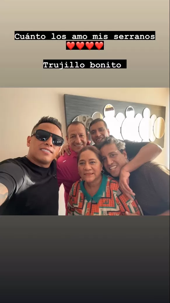 Christian Cueva se reunió con su familia tras denuncia de Pamela López / Instagram