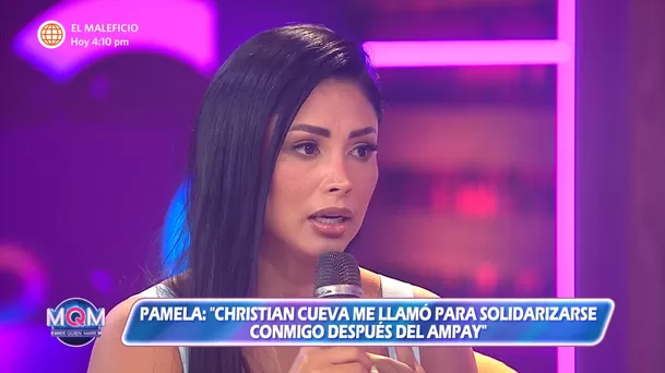 Pamela Franco se enteró del segundo caso de infidelidad de Christian Domínguez por Christian Cueva. Fuente: AméricaTV