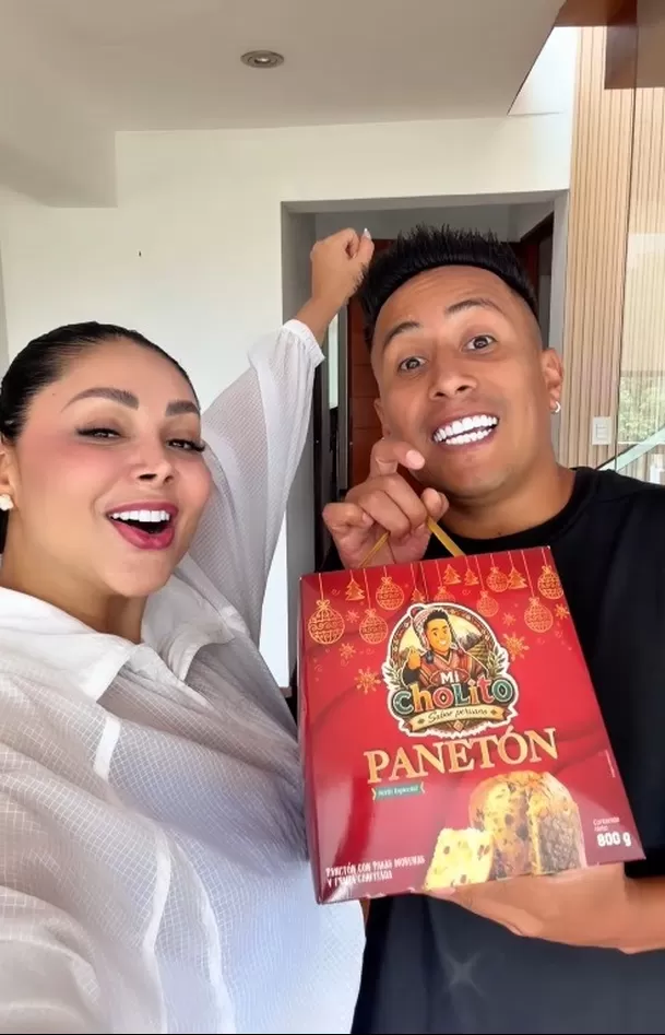 Christian Cueva y Pamela Franco lanzaron el panetón ‘Mi Cholito’ / IG: cueva10oficial Christian Cueva y Pamela Franco lanzaron el panetón ‘Mi Cholito’ / IG: cueva10oficial