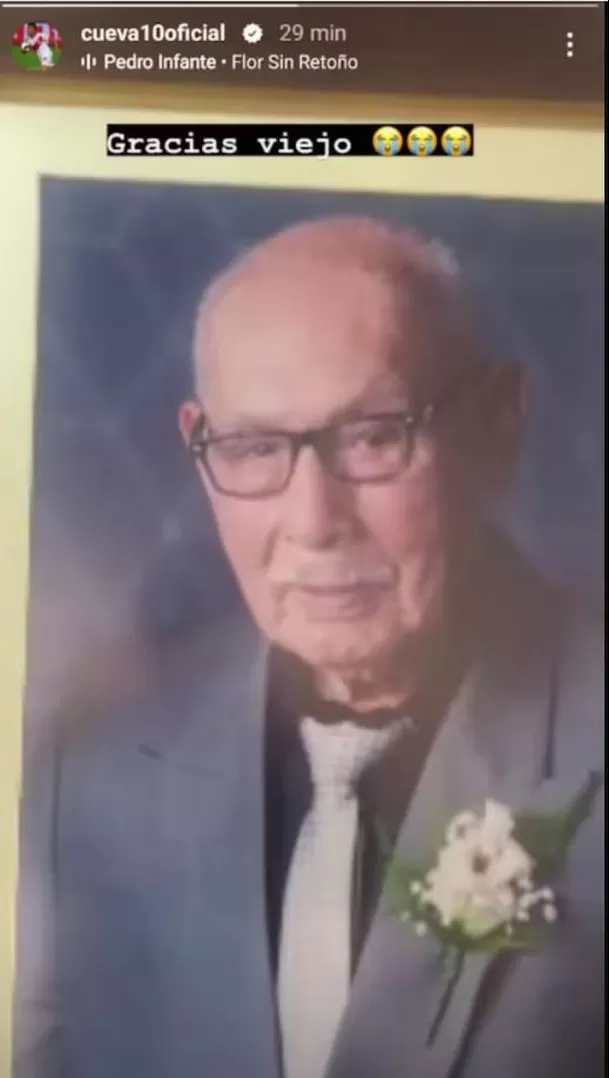 El abuelo materno de Christian Cueva murió tras caer del segundo piso de su casa en Trujillo/Foto: Instagram El abuelo materno de Christian Cueva murió tras caer del segundo piso de su casa en Trujillo/Foto: Instagram