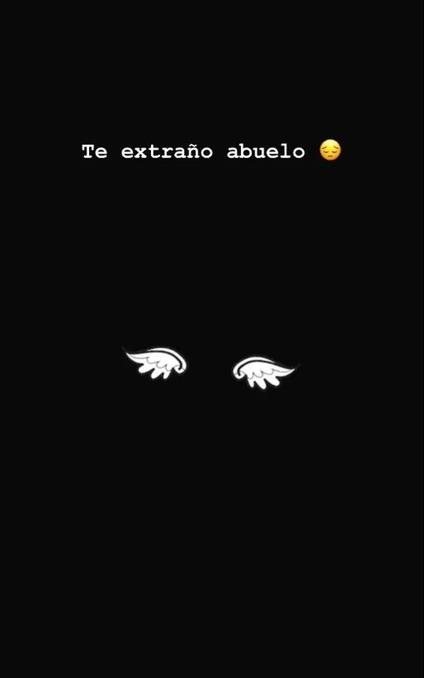 Mensaje de Christian Cueva recordando a su abuelo fallecido recientemente/Foto: Instagram Mensaje de Christian Cueva recordando a su abuelo fallecido recientemente/Foto: Instagram