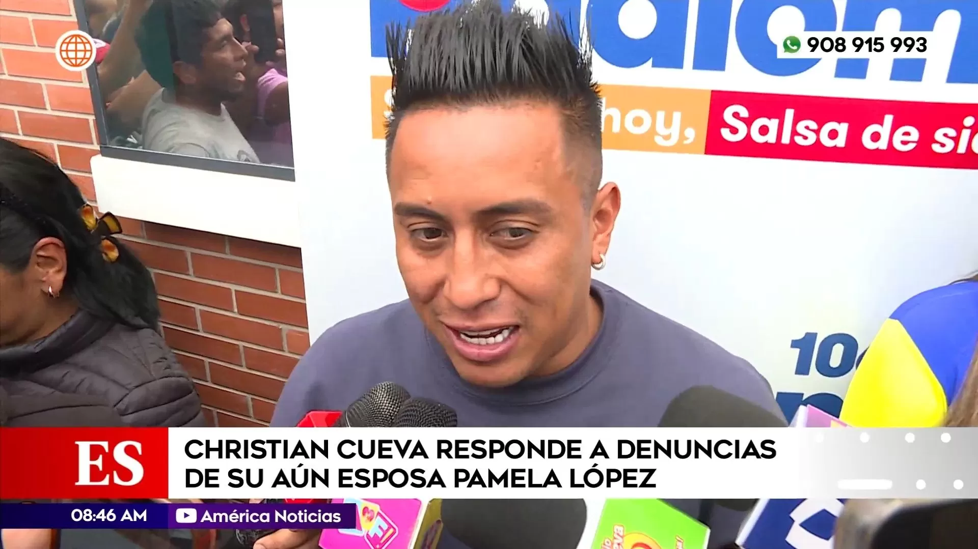 Christian Cueva se encontró con la prensa y respondió a denuncias de Pamela López / América Noticias