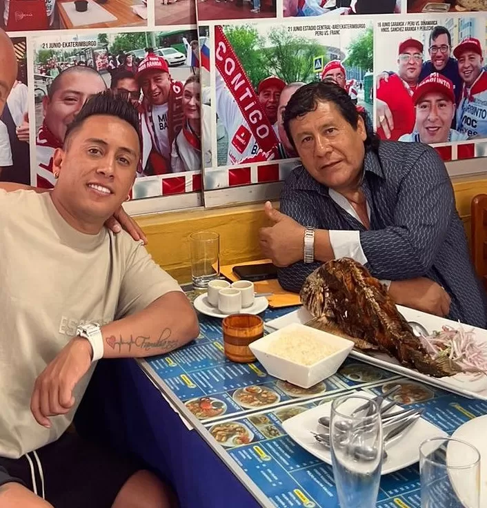 Christian Cueva se sentó a comer un cebiche con José María Izazaga/Foto: Instagram