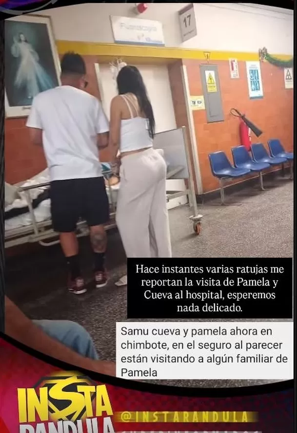 Christian Cueva y Pamela Franco fueron captados en hospital de Chimbote. Fuente: Instagram