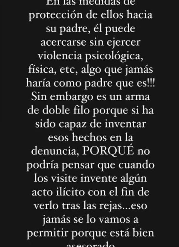 Comunicado de Olenka Mejía, actual pareja de Leonard León / Instagram Comunicado de Olenka Mejía, actual pareja de Leonard León / Instagram