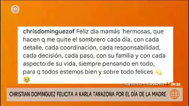 Christian Domínguez no dedicó saludos públicos a Pamela Franco ni a Melanie Martínez/ América TV