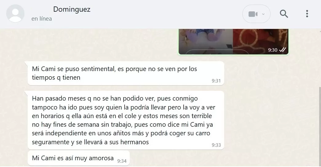 Christian Domínguez se pronunció por el mensaje de su hija Camila/Foto: Whatsapp