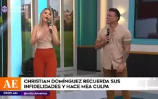 Christian Domínguez recuerda sus infidelidades y hace mea culpa - Noticias de estafaban