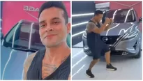 Christian Domínguez sorprendió al presentar un nuevo auto. Fuente: Instagram