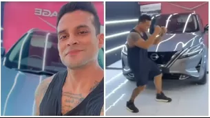 Christian Domínguez sorprendió al presentar un nuevo auto. Fuente: Instagram