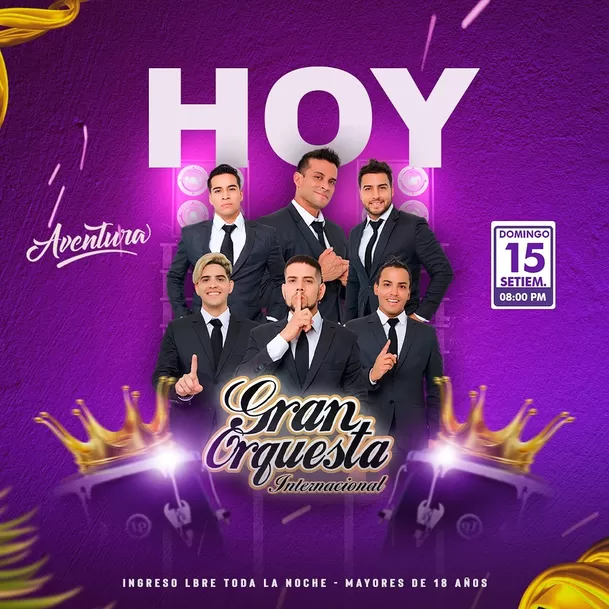 Gran Orquesta Internacional se presentó en Chiclayo este fin de semana, pero algo ocurrió/Foto. Instagram