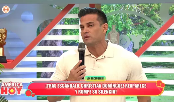 Christian Domínguez no va más en 'América Hoy' tras escándalo de infidelidad 