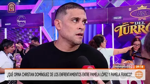 Christian Domínguez fue consultado sobre el nuevo conflicto entre Pamela Franco y Pamela López / América Espectáculos Christian Domínguez fue consultado sobre el nuevo conflicto entre Pamela Franco y Pamela López / América Espectáculos