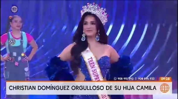 Christian Domínguez expresó su orgullo por su hija Camila/ América TV Christian Domínguez expresó su orgullo por su hija Camila/ América TV
