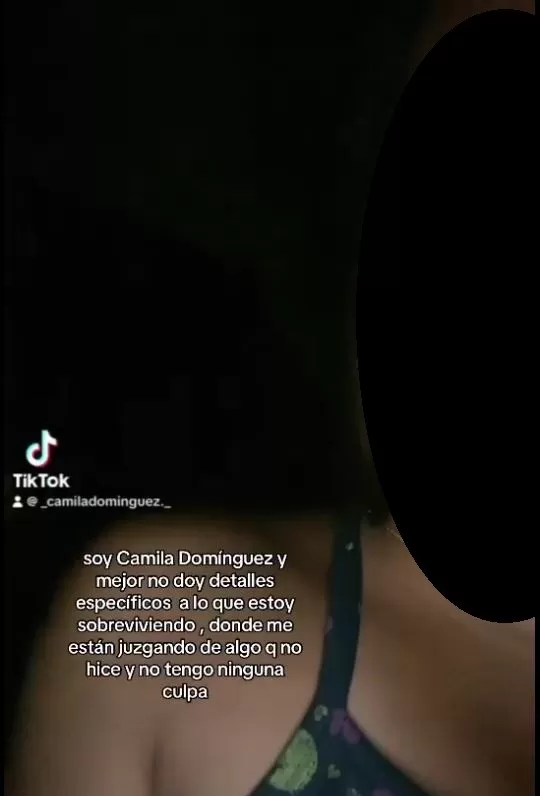 Camila, hija mayor de Christian Domínguez, denunció ser víctima de ciberacoso/ Foto: Captura TikTok