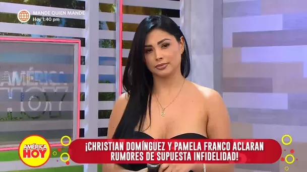 Pamela Franco molesta por declaraciones de 'Metiche' sobre Christian Domínguez / América Hoy