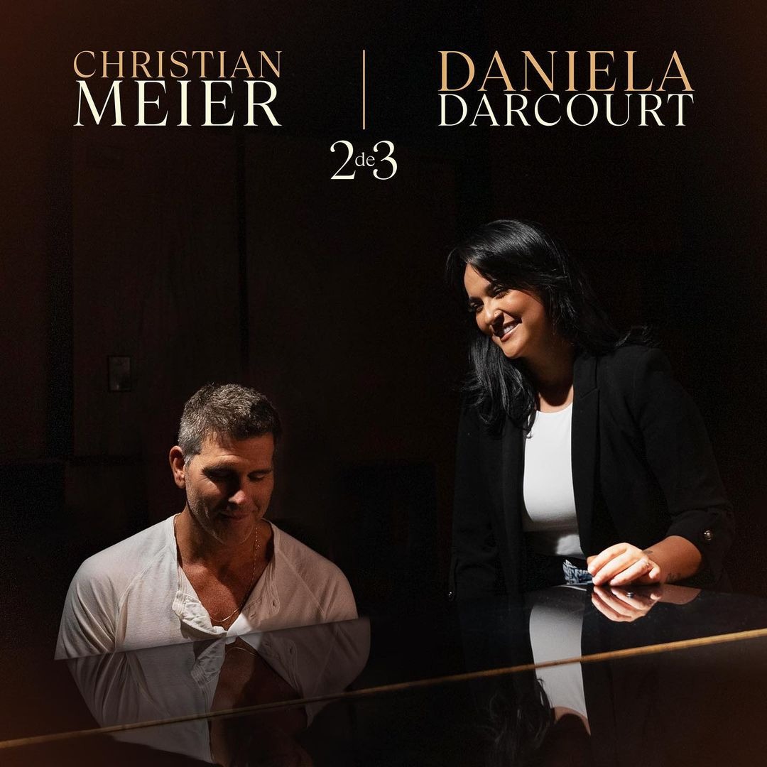 Christian Meier y Daniela Darcourt presentan '2 de 3' / Instagram