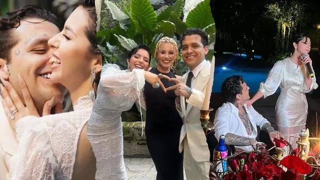 Christian Nodal publica fotos de su boda con Ángela Aguilar - América Noticias