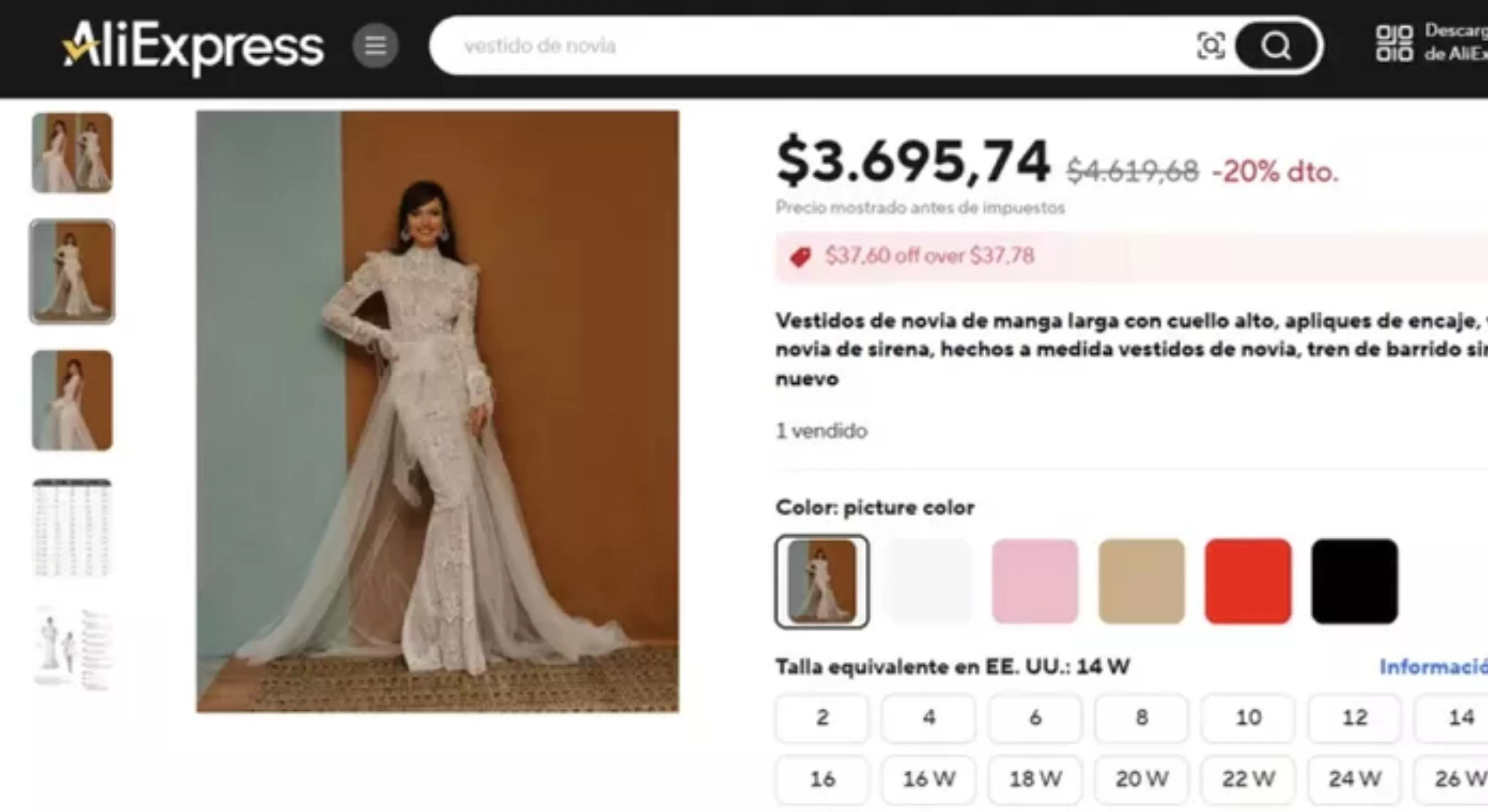 ¿Vestido de Ángela Aguilar se compró en AliExpress? 