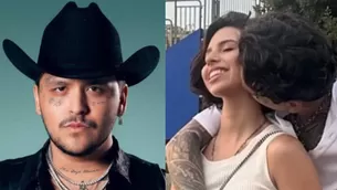 Christian Nodal y Ángela Aguilar se besan y se lucen despreocupados frente al público durante un cocnierto en México/Fotos: y video: Instagram 