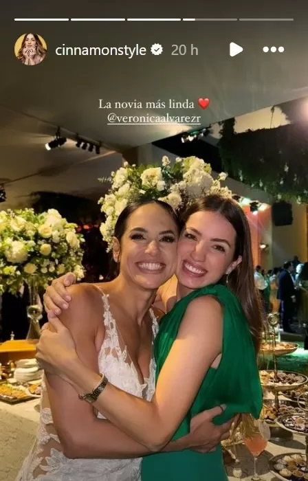 Natalia Merino asistió a la boda de Mateo Garrido Lecca y Verónica Álvarez con su esposo Sebastián Guerrero/Foto:Instagram