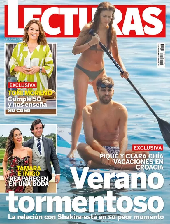 Clara Chía lució sexy bikini en sus vacaciones con Piqué en Croacia / Lecturas