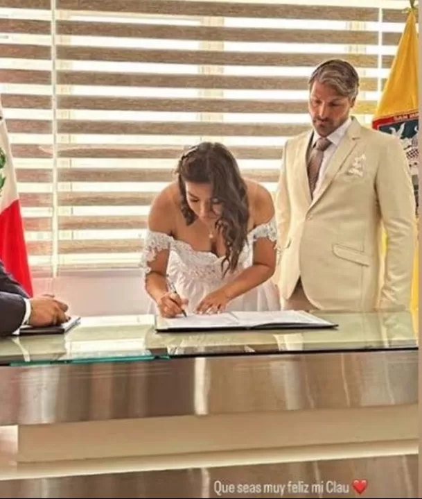 La boda de Claudia Po-rtocarrero con el ciudadano holandés Michael Witkamp / Instagram