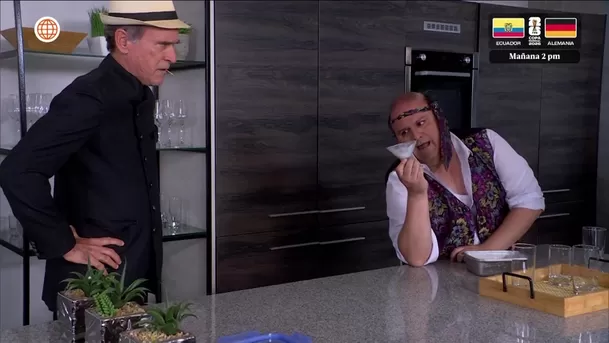 Claudio quedó completamente ebrio con helado de Koky / AméricaTV